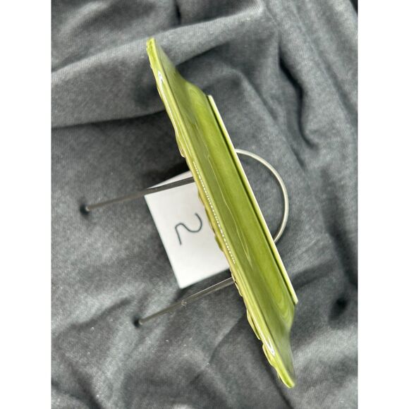 Salad Plates (2) Green 8"Diameter No Markings, Replacement Ceramic Plates - Picture 7 of 8